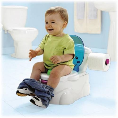 Fisher Price Eğitici Eğlenceli Tuvalet Bebek Çocuk Lazımlık BMD23 - 1