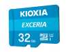 Kioxia Exceria LMEX1L032GG2 32 GB MicroSDHC UHS-I Class 10 Hafıza Kartı + Adaptör - Thumbnail (2)