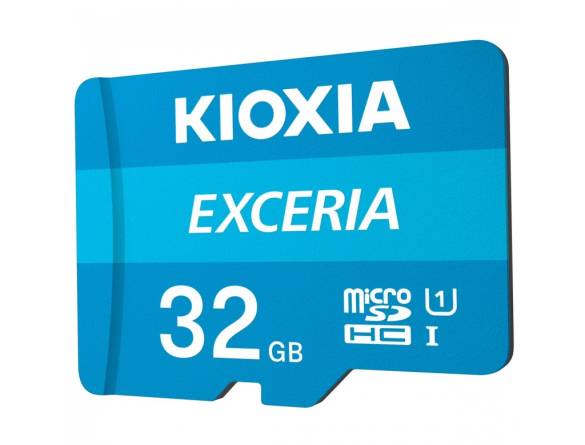 Kioxia Exceria LMEX1L032GG2 32 GB MicroSDHC UHS-I Class 10 Hafıza Kartı + Adaptör - 1