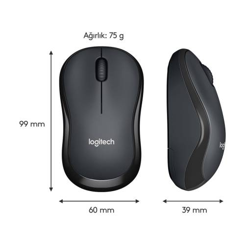 Logitech M221 Sessiz Kablosuz Optik Mouse - 3