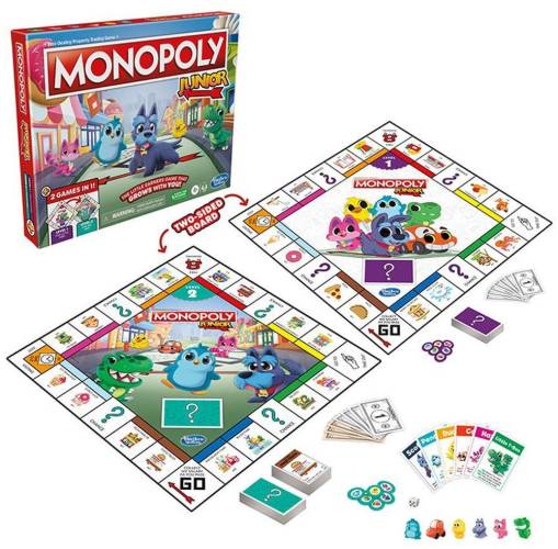 Monopoly Junior 2 İn 1 F8562 Lisanslı Ürün - 0