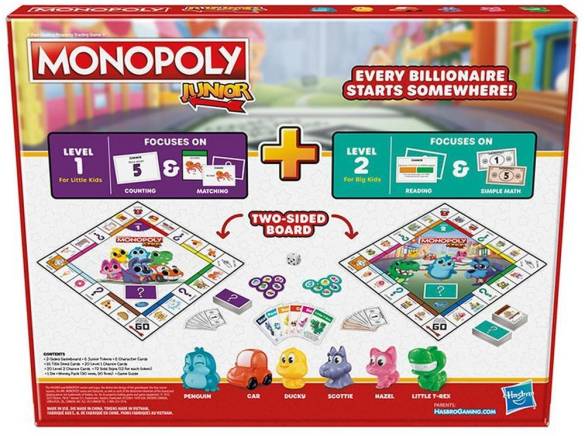 Monopoly Junior 2 İn 1 F8562 Lisanslı Ürün - 2