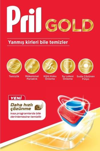 Pril Gold 45 Yıkama Bulaşık Makinesi Deterjanı Tableti - 3